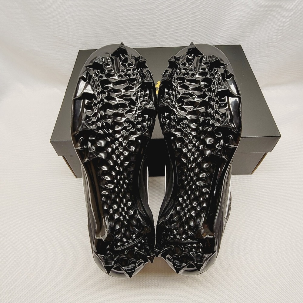 Jordan 1‎ Mid TD Football Cleats Mens 10 Black White FJ6805-001 Athletic Shoes - Picture 6 of 9